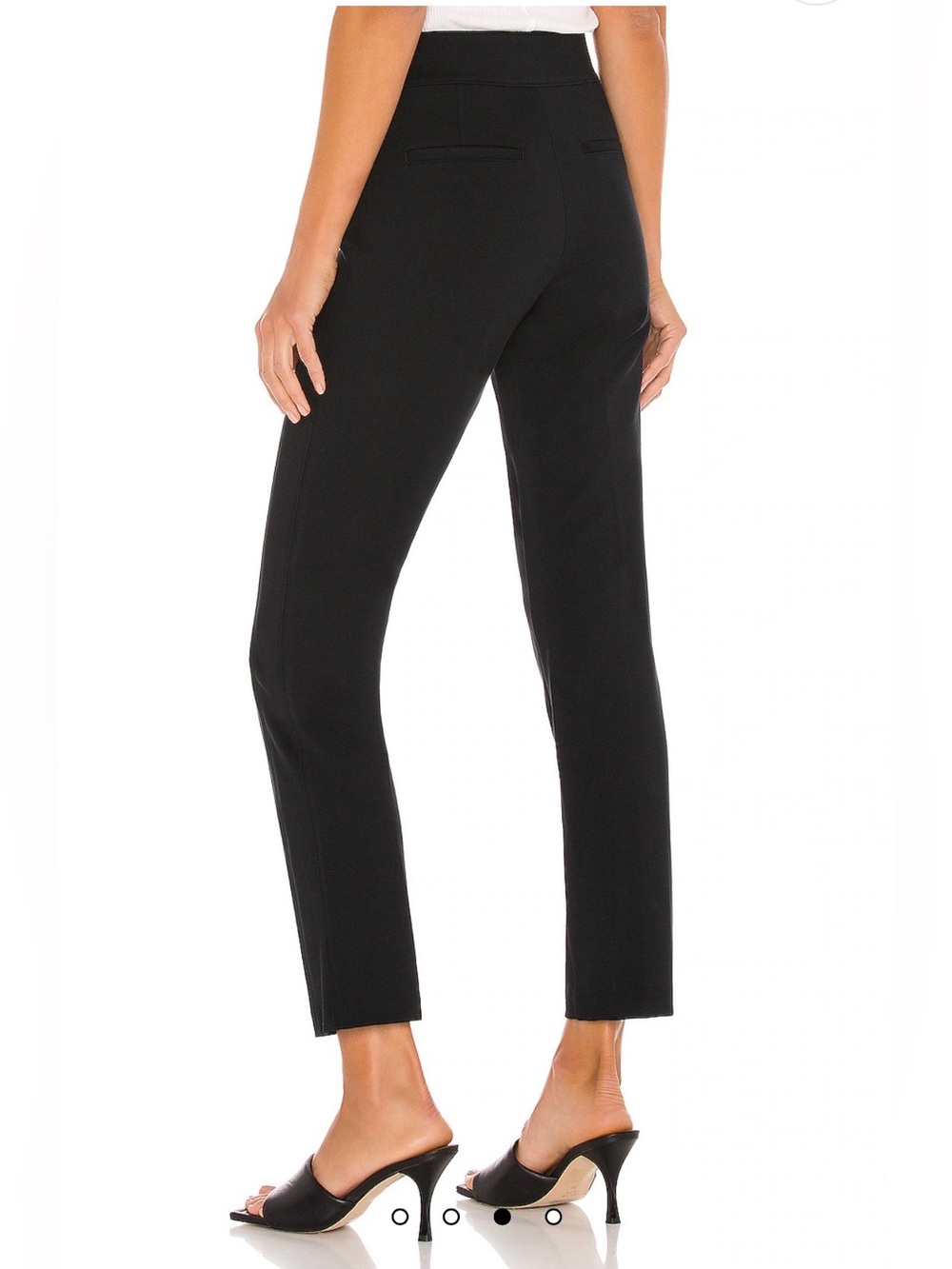 SPANX Black Straight-Leg Cropped Trousers M - Picture 3 of 10